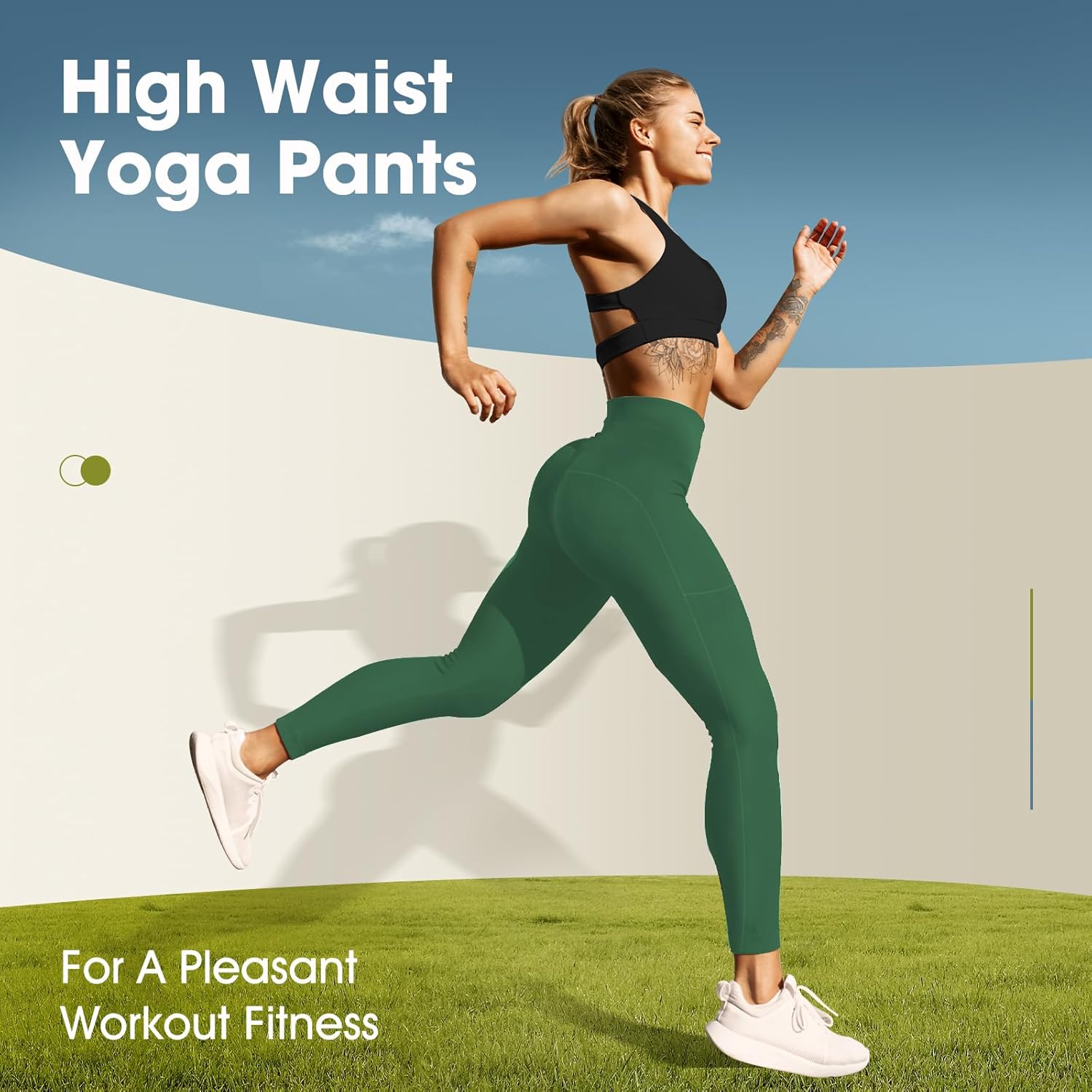Legging One Piece taille haute avec poches GI188 – Image 3