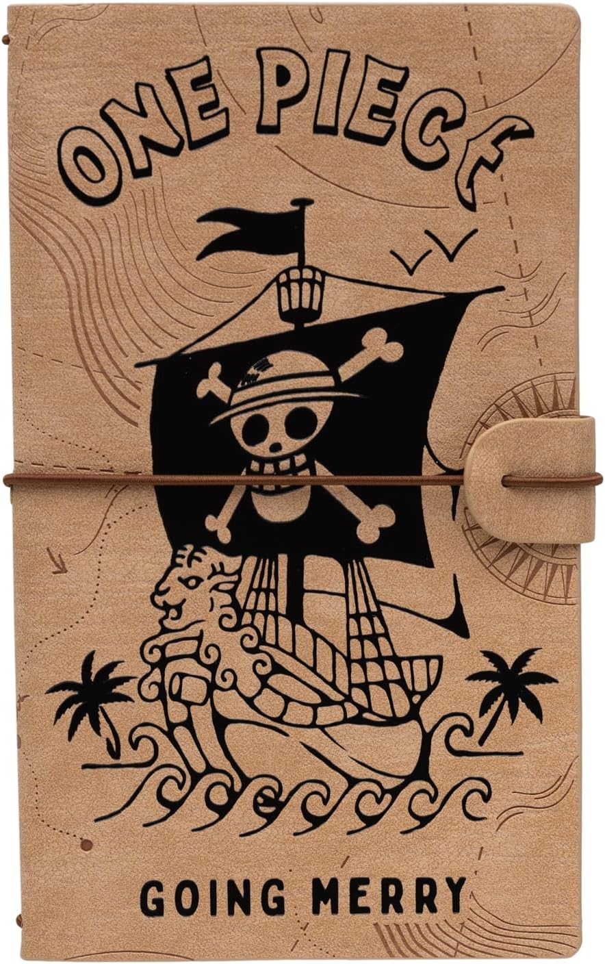 Ensemble carnet de voyage One Piece 2 en 1 en simili cuir