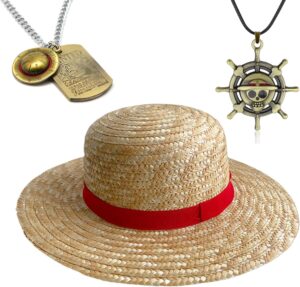Set cosplay One Piece Luffy avec pendentifs squelette et stickers Zoro, 13 pièces