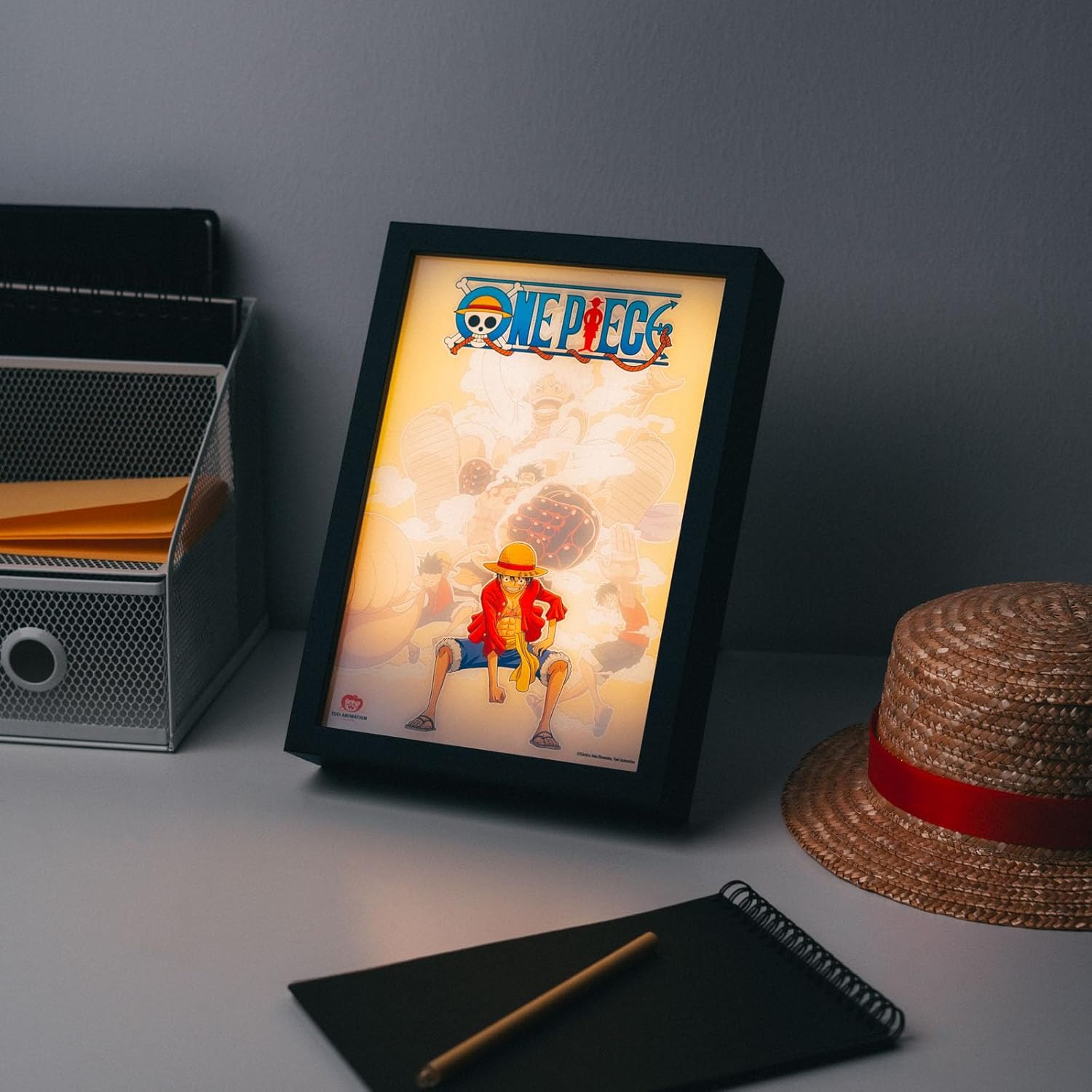 Cadre LED One Piece Luffy avec alimentation USB 20x28 cm – Image 5