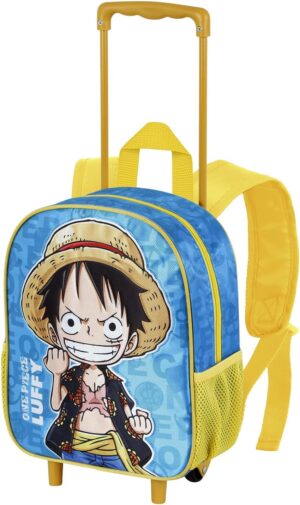 Sac à dos trolley One Piece Monkey bleu, 12,5 L