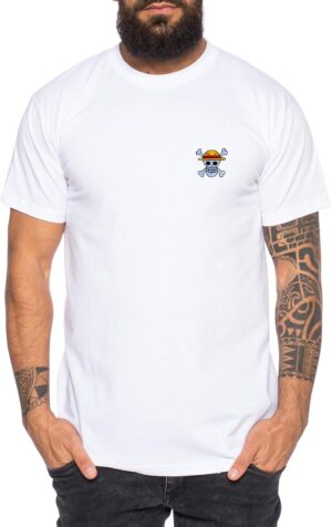 T-shirt homme One Piece brodé Luffy Zoro