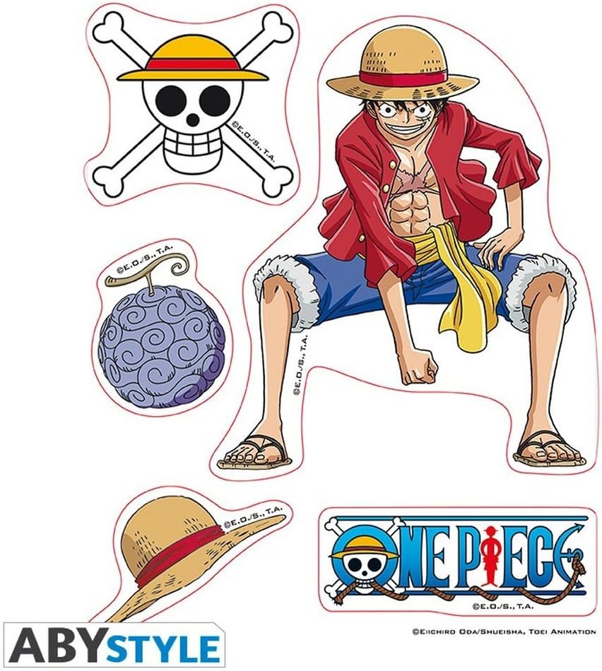 Stickers One Piece Luffy & Law format 16x11 cm – Image 2