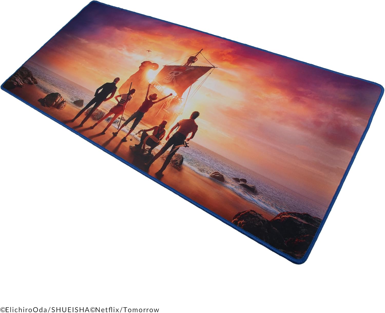 Tapis de bureau One Piece horizon rose 80 x 35 cm – Image 2