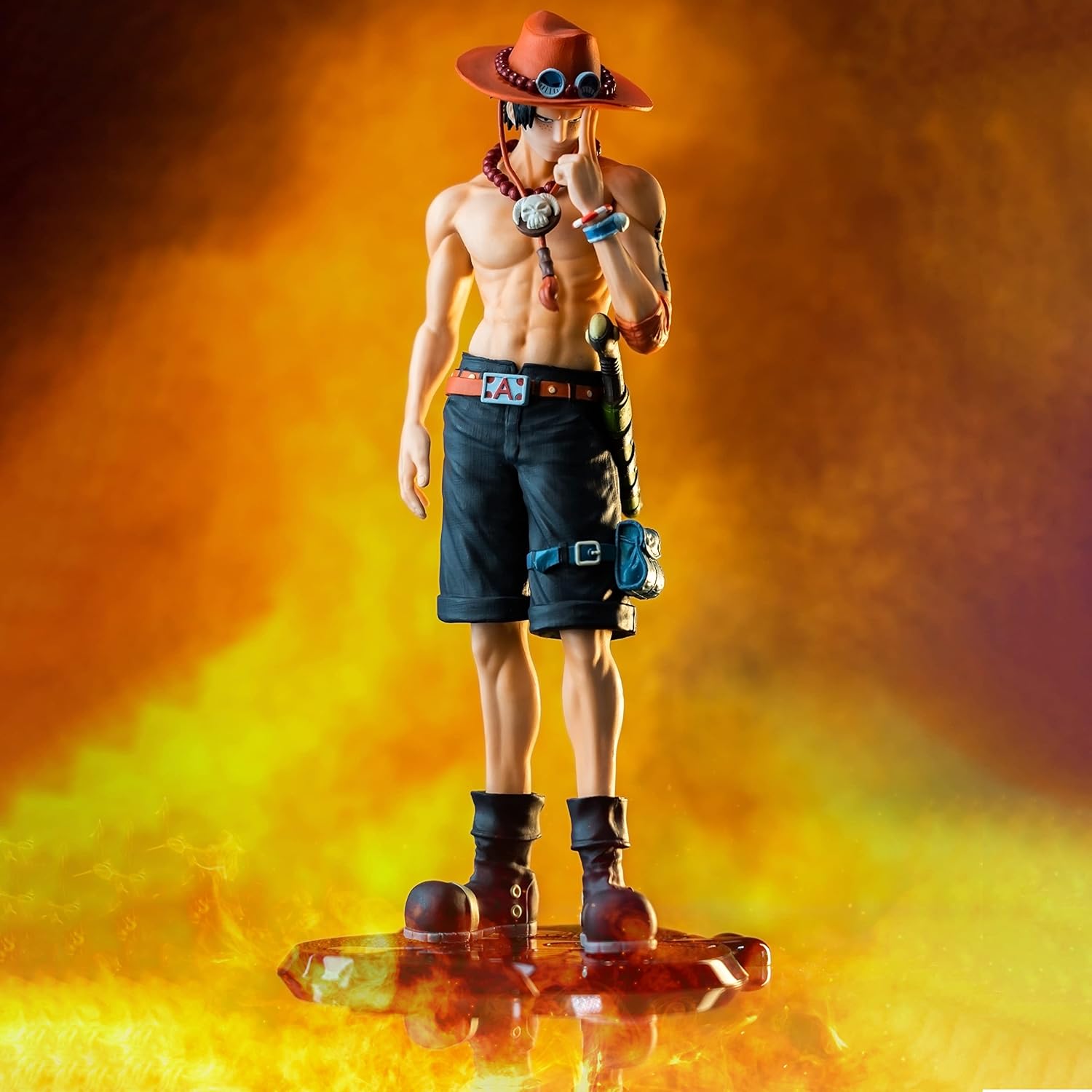 Figurine One Piece Portgas D. Ace en PVC avec socle – Image 7