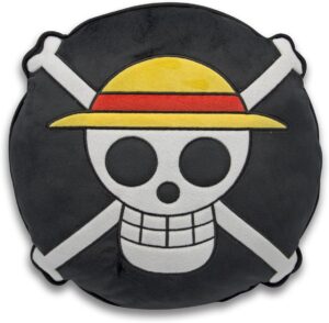 Coussin unisexe One Piece Skull multicolore en 100% Polyester