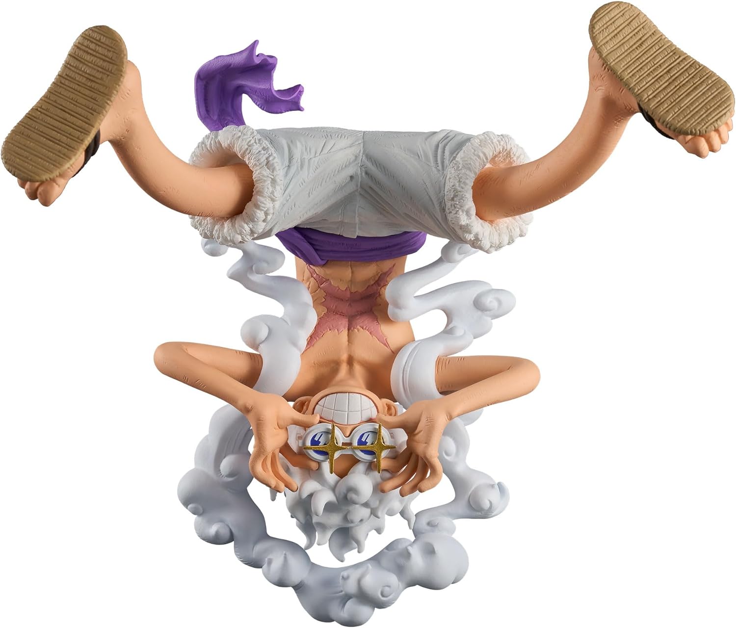 Figurine One Piece Luffy Gear 5 avec lunettes 15 cm