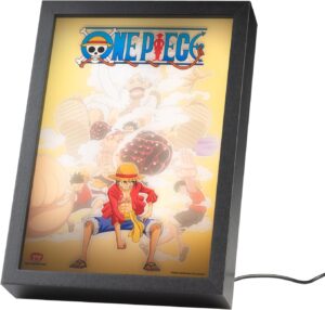 Cadre LED One Piece Luffy avec alimentation USB 20x28 cm