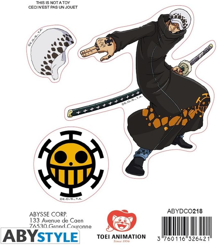 Stickers One Piece Luffy & Law format 16x11 cm – Image 3