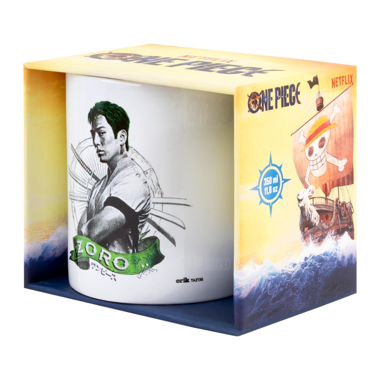 Mug One Piece Zoro en céramique 350 ml – Image 2