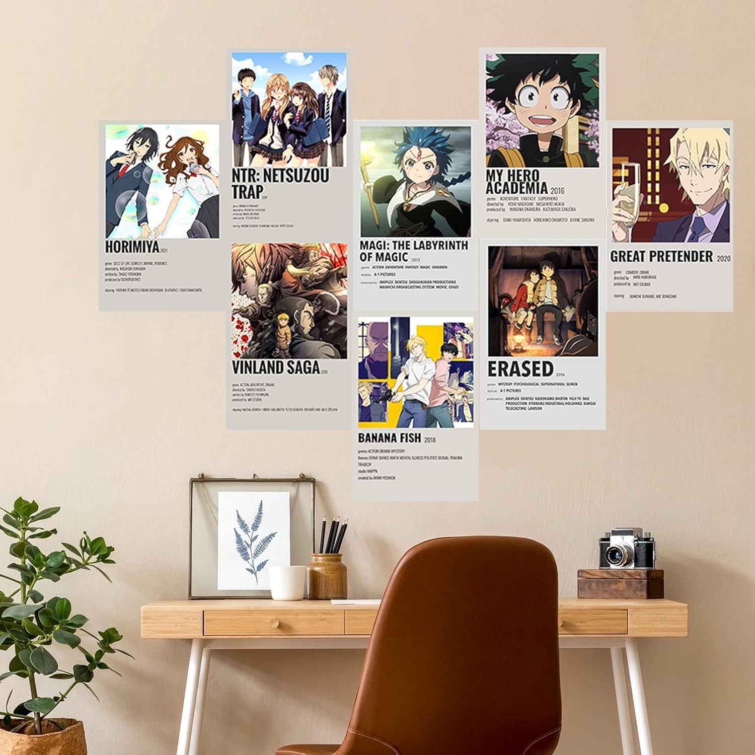Set de 50 posters autocollants One Piece 15x10 cm déco murale – Image 4