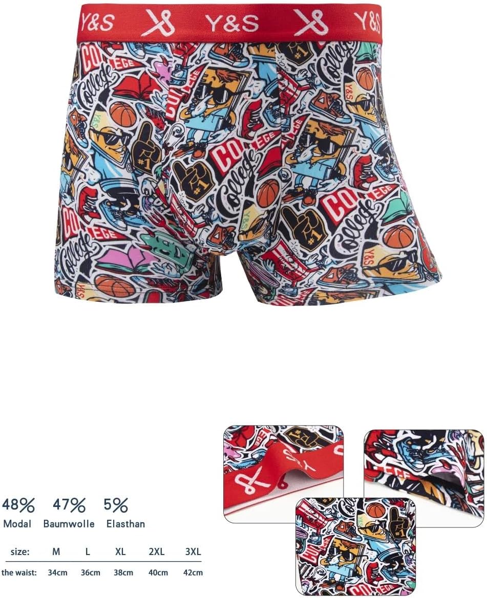 Boxers One Piece pour homme, lot de 4 en coton naturel – Image 4