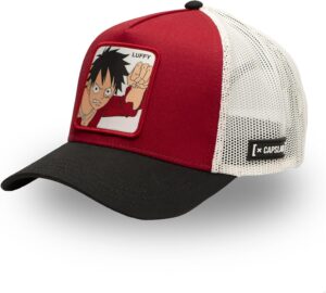 Casquette trucker One Piece Luffy snapback ajustable