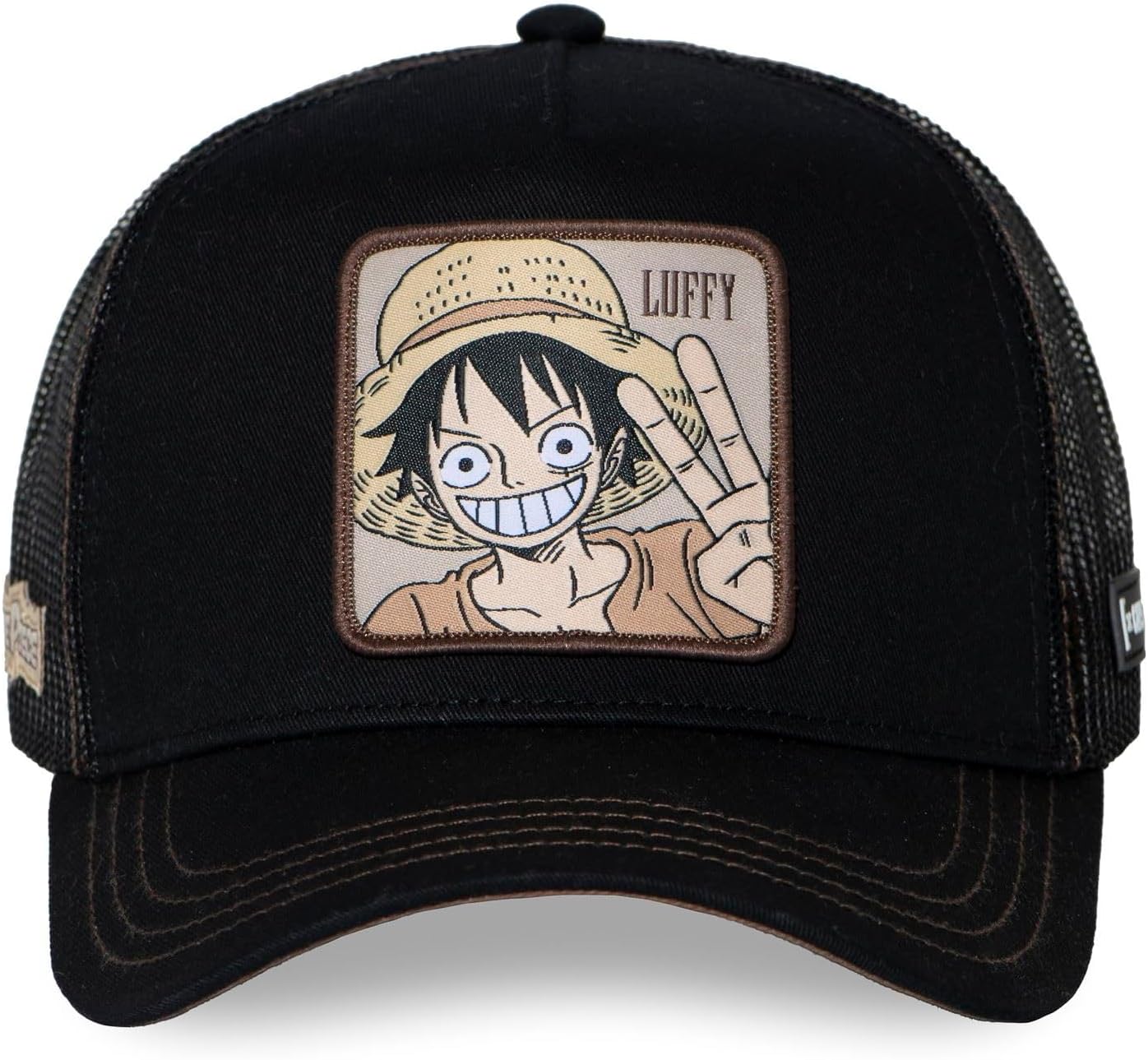 Casquette camionneur noire réglable Luffy One Piece Capslab – Image 2