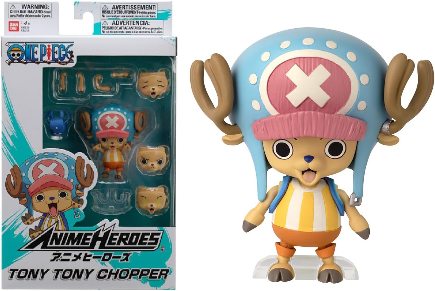 Figurine articulée Tony Tony Chopper One Piece avec accessoires 7 cm