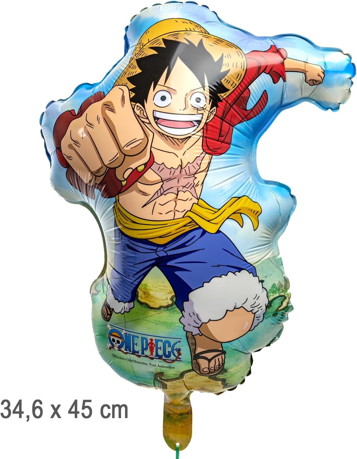 Ballon aluminium One Piece Monkey Luffy 34.6 x 45 cm – Image 2