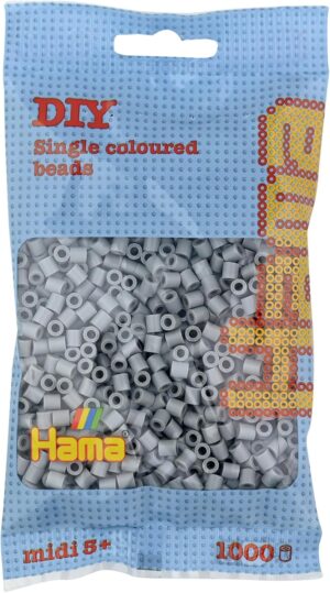 Hama One Piece, sachet de 1000 perles midi gris