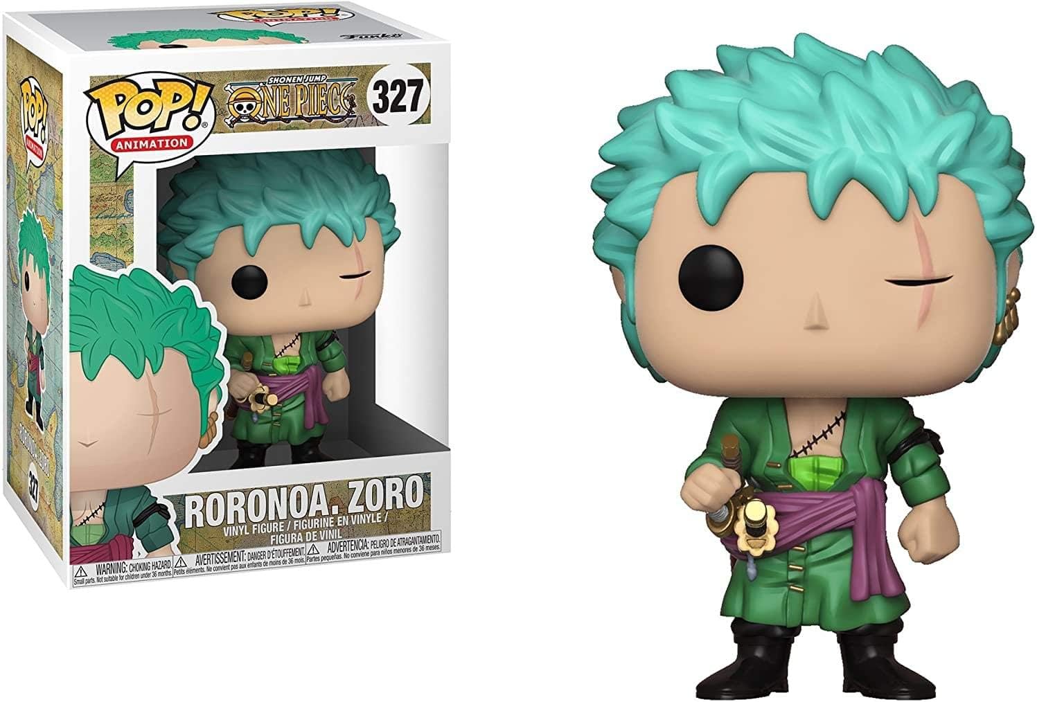 Figurine Pop One Piece Roronoa Zoro en vinyle 9,5 cm