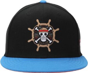Casquette snapback adulte One Piece Live Action Compass, logo des pirates du Chapeau de Paille