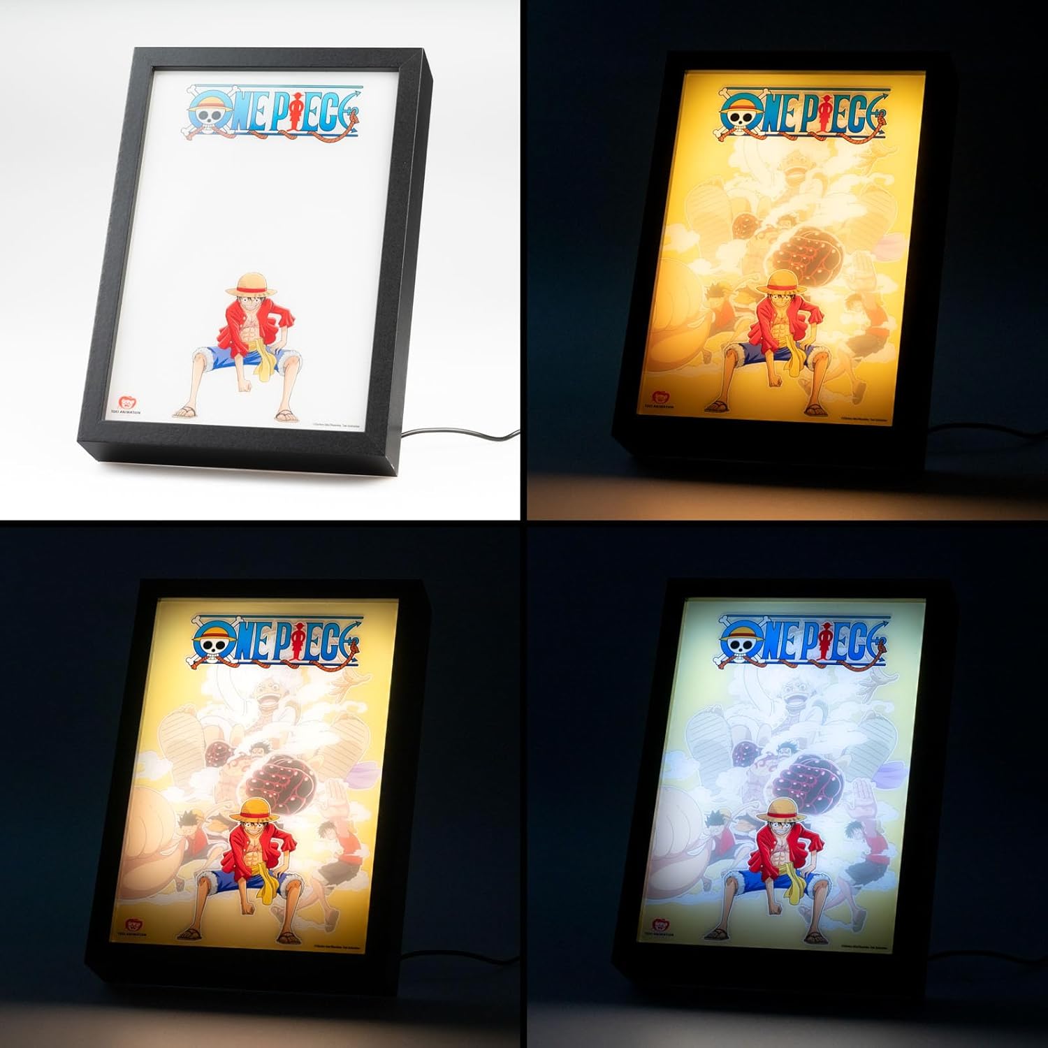 Cadre LED One Piece Luffy avec alimentation USB 20x28 cm – Image 4