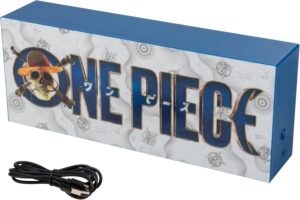 Lampe LED One Piece logo Netflix avec chapeau de paille
