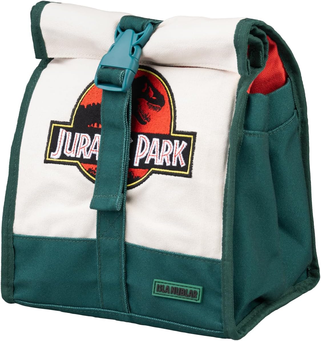 Sac lunch isotherme Jurassic Park en coton et aluminium