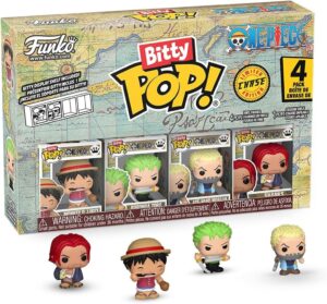 Bitty Pop! Luffy One Piece 4 Pack avec figurine mystère 2.2 cm