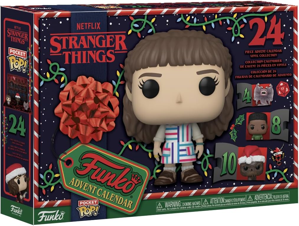 Calendrier de l’avent Stranger Things 2024 avec 24 mini figurines en vinyle