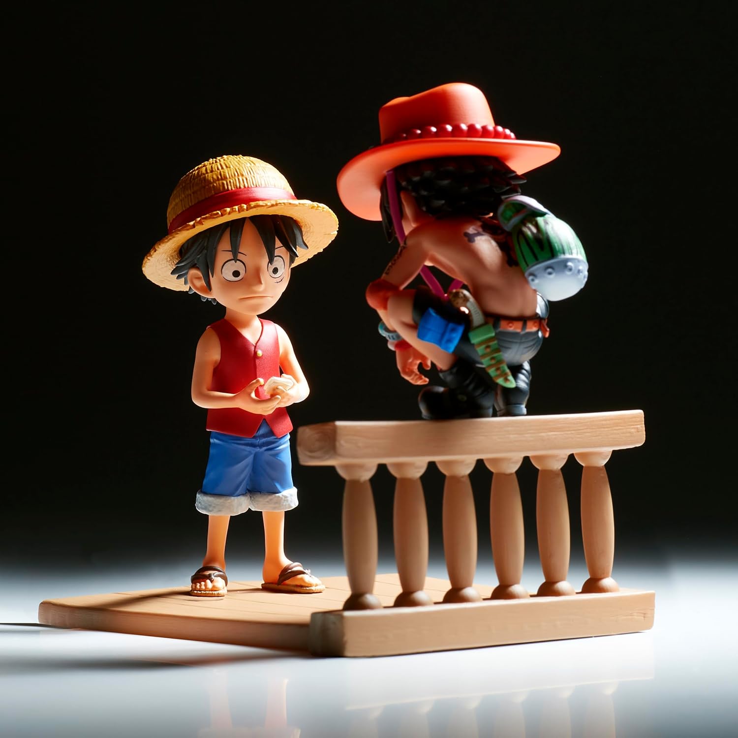 Figurine One Piece Monkey D. Luffy & Portgas D. Ace World Collectable Log Stories 8 cm Banpresto – Image 6