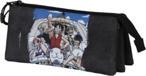 Trousse triple One Piece Pirates FAN 2.0 bleue