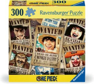 Puzzle One Piece Wanted avec Luffy 300 pièces 27 x 39 cm