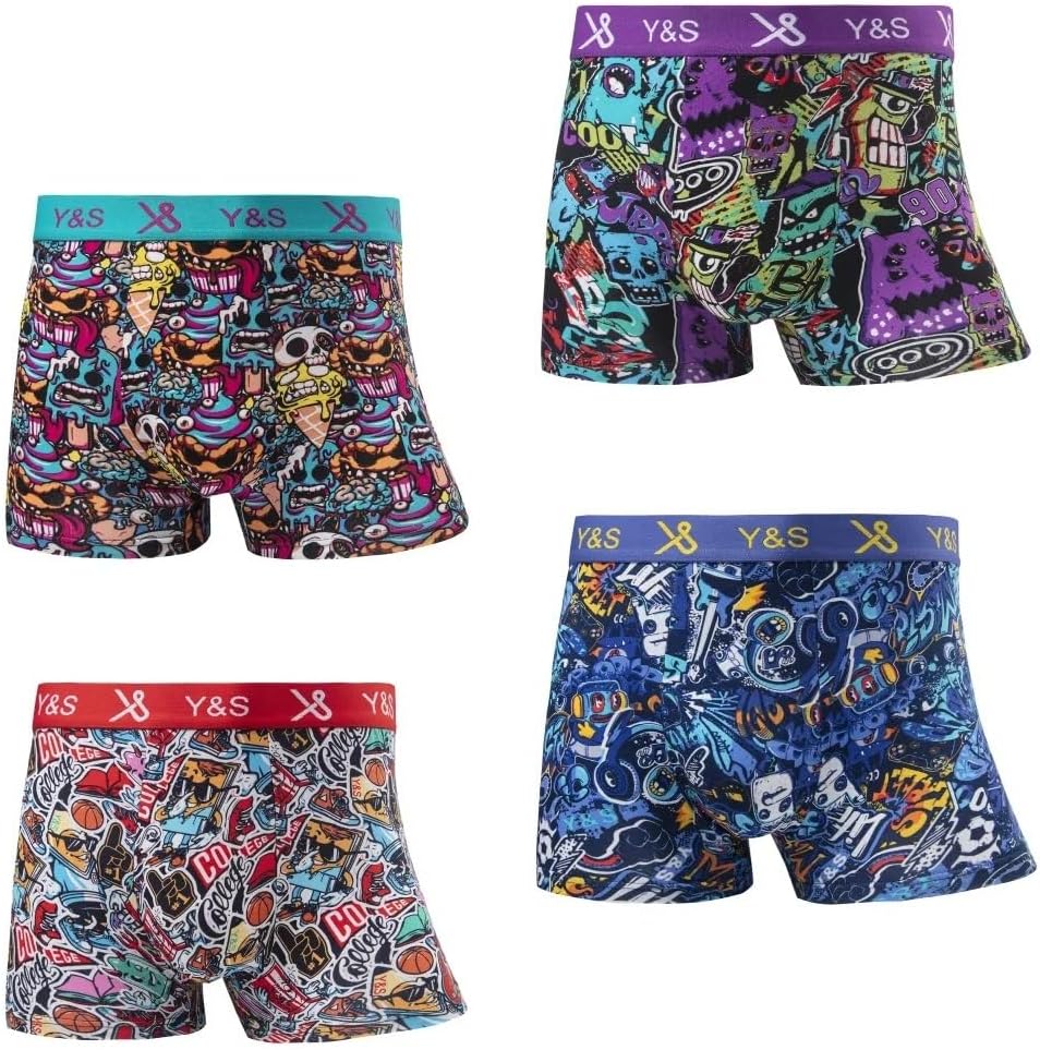 Boxers One Piece pour homme, lot de 4 en coton naturel