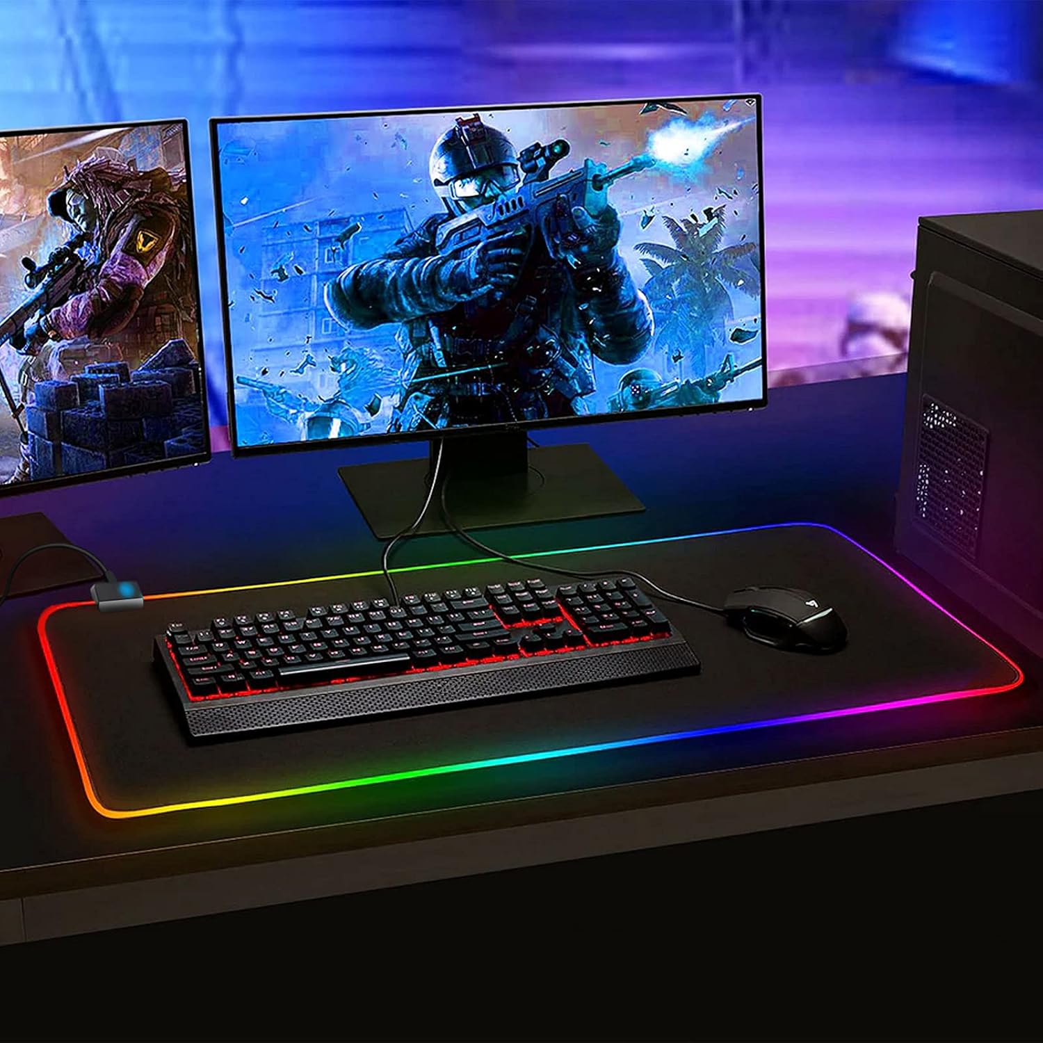Tapis de souris One Piece RGB XXL à 14 effets LED – Image 7