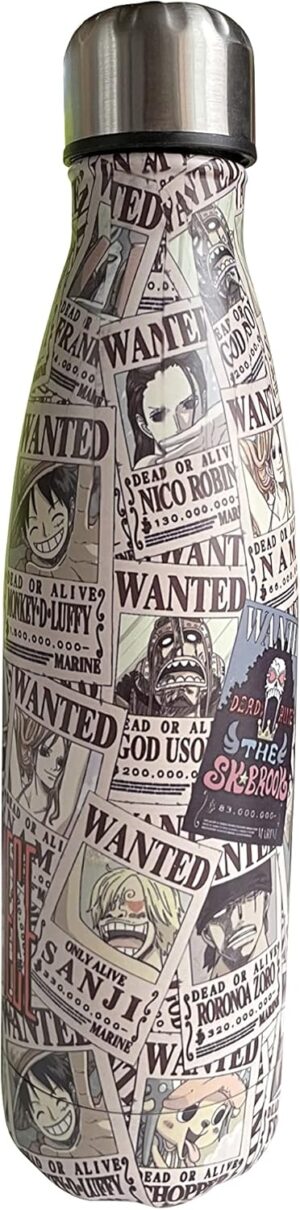 Bouteille isotherme Wanted One Piece noire 500 ml