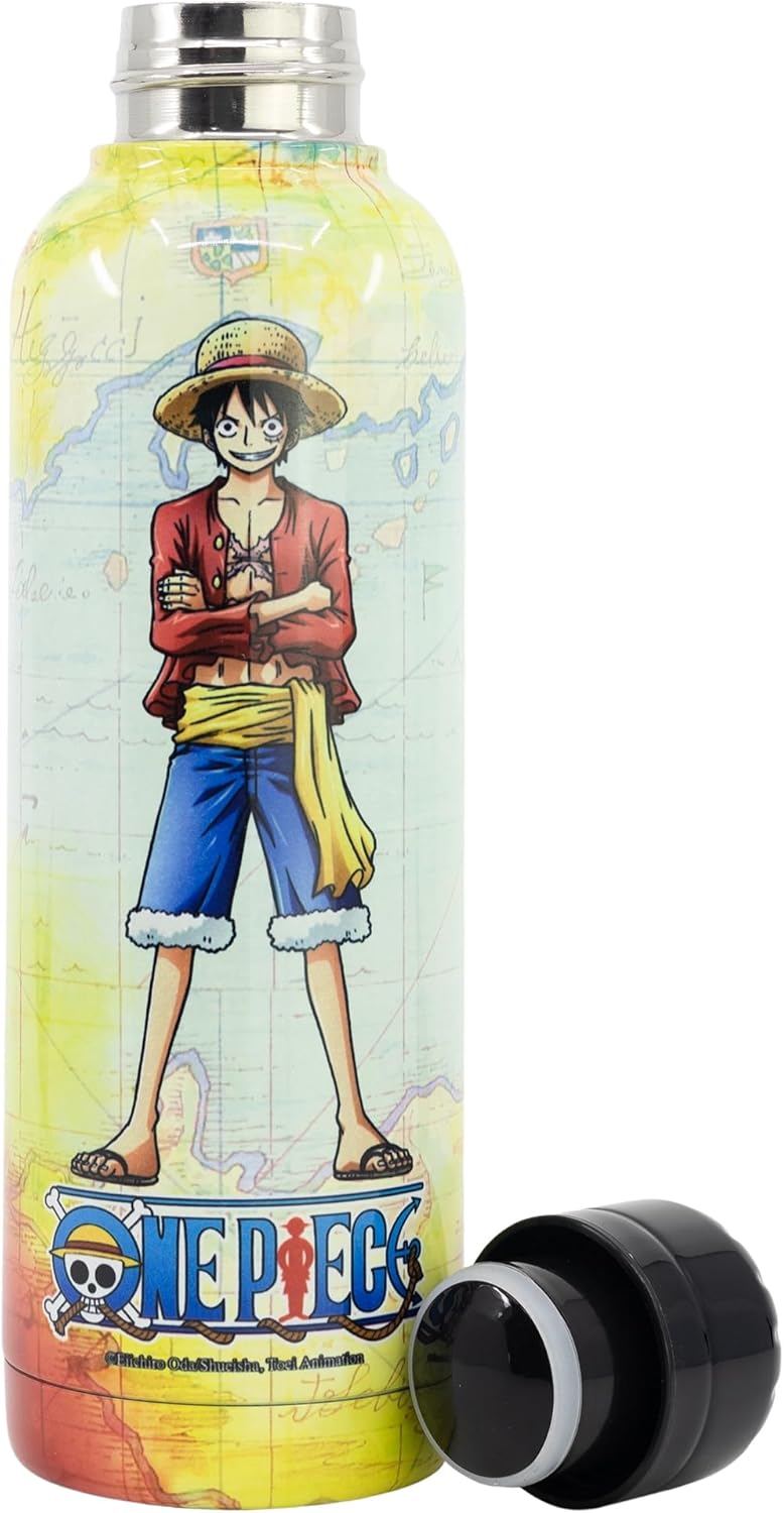Gourde réutilisable One Piece Luffy en acier inoxydable 515 ml – Image 3