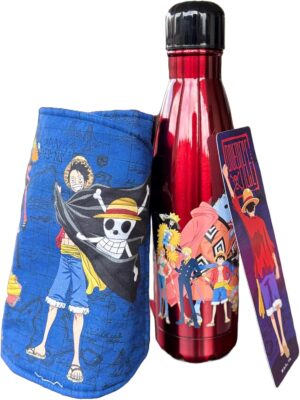 Coffret One Piece avec bouteille isotherme, protection manga et boîte décorative