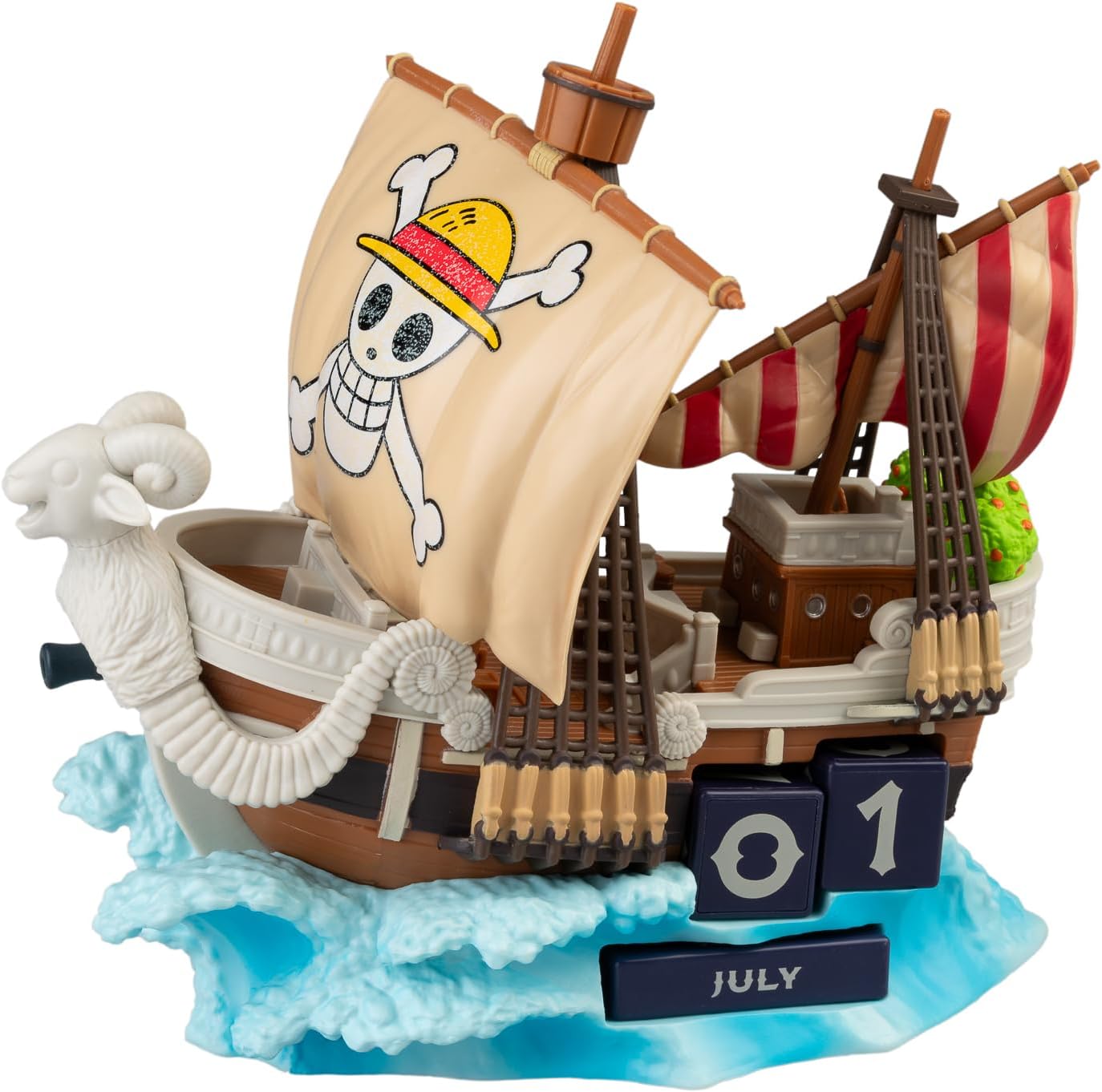 Calendrier perpétuel One Piece Vogue Merry à blocs interchangeables