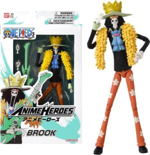 Brook One Piece, figurine articulée Anime Heroes 17 cm Bandai