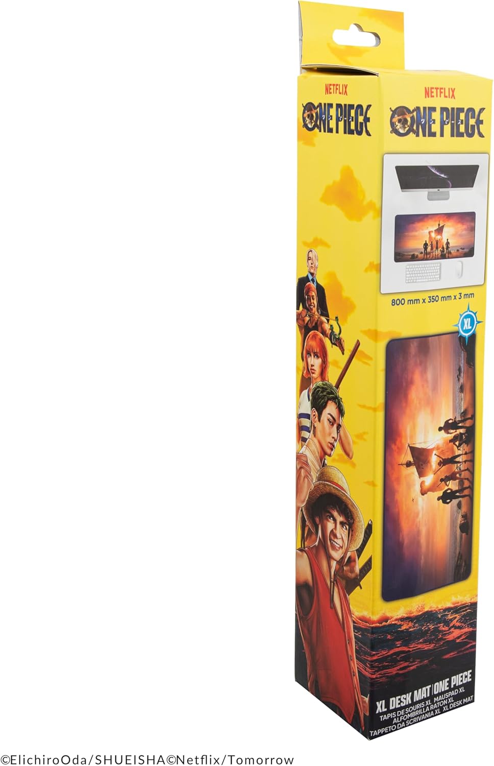 Tapis de bureau One Piece horizon rose 80 x 35 cm – Image 5