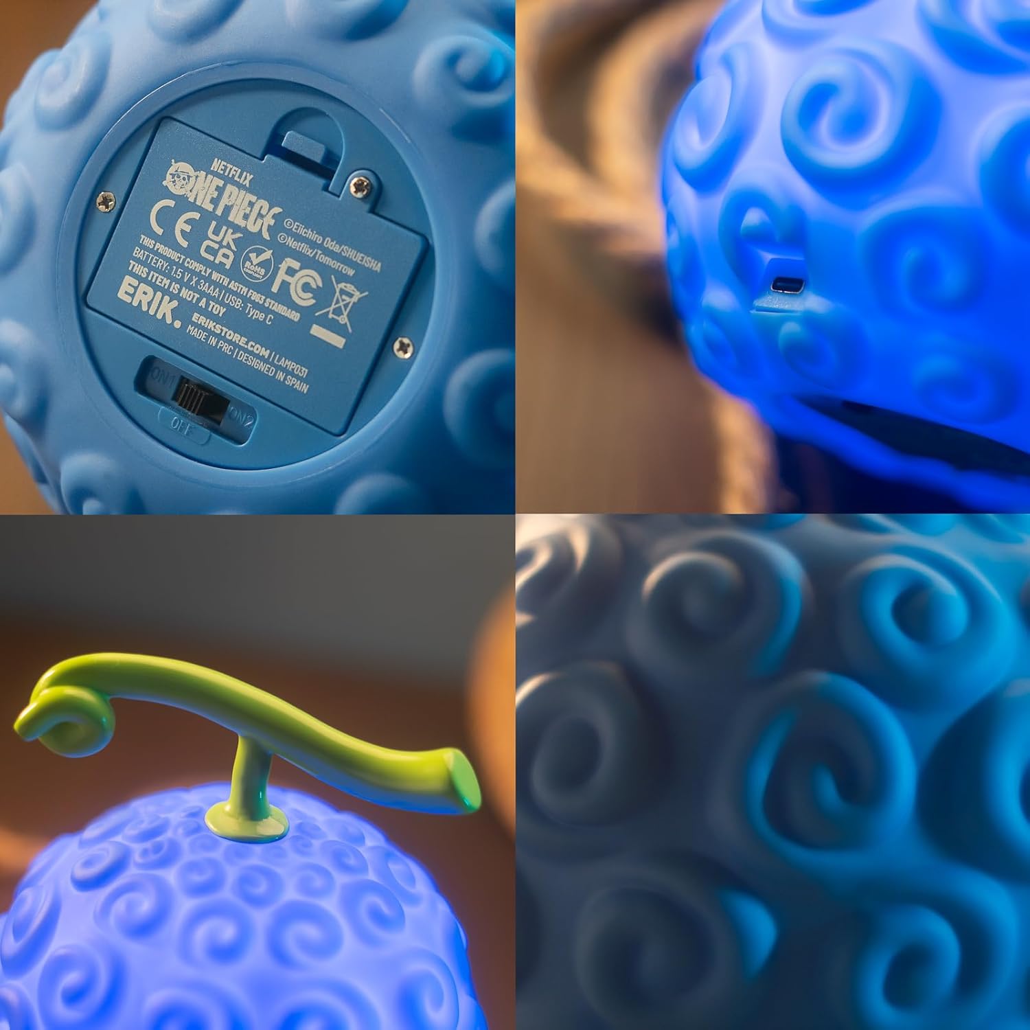 Lampe 3D One Piece Fruit du Démon violet – Image 3