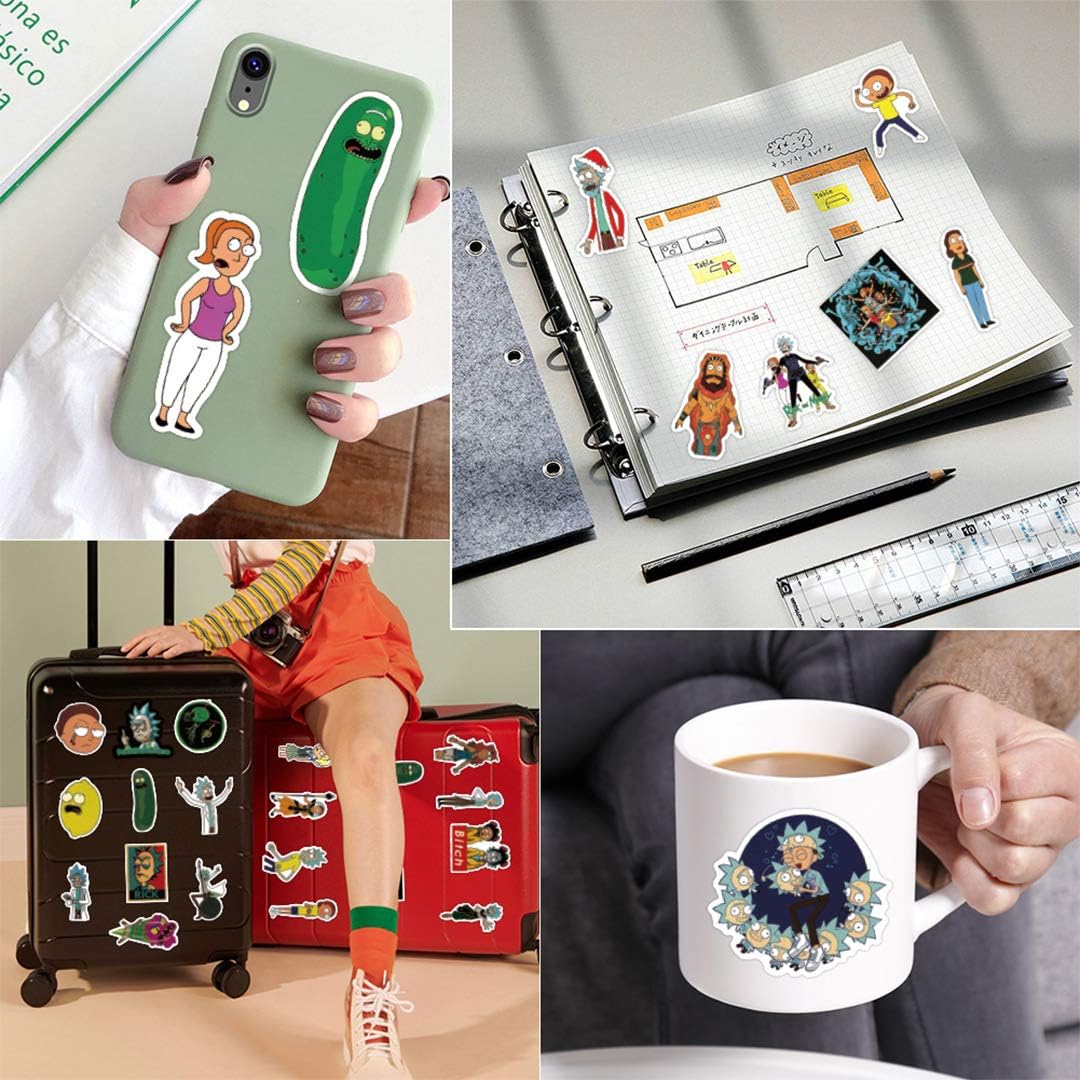 Pack de 50 autocollants One Piece vinyliques imperméables Cartoon Design – Image 6