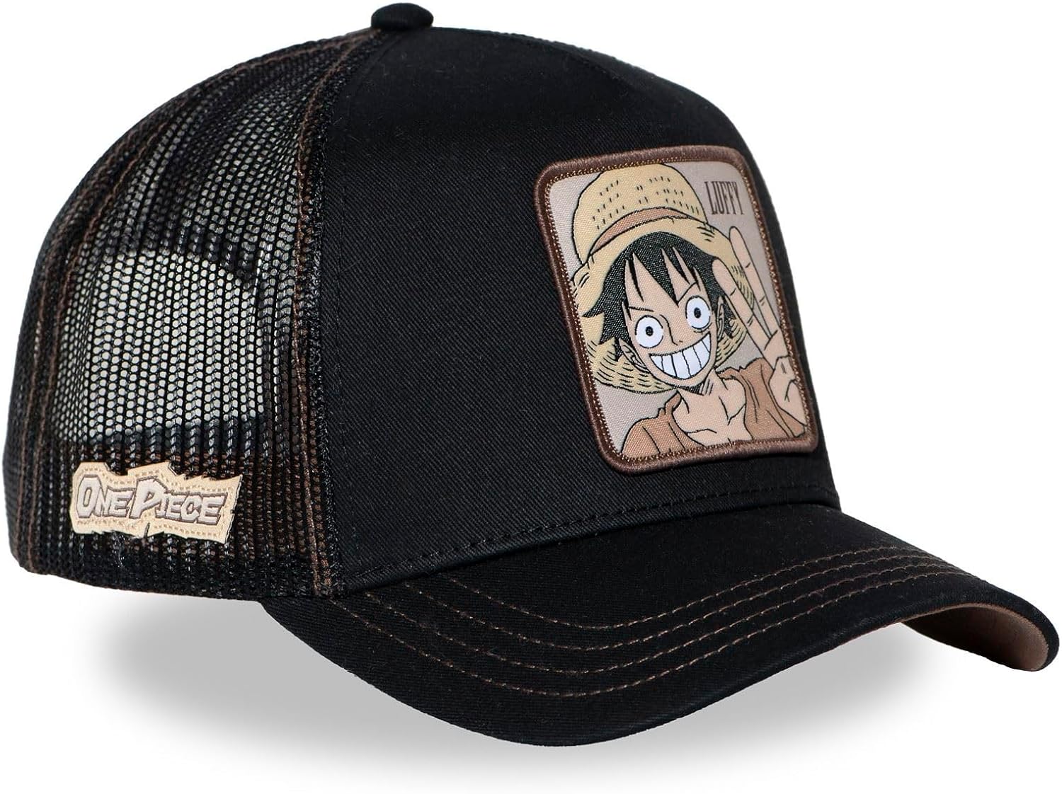 Casquette camionneur noire réglable Luffy One Piece Capslab – Image 3