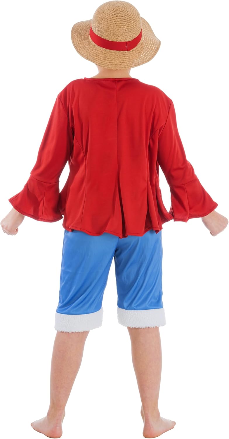 Costume garçon Monkey D. Luffy One Piece, ensemble cosplay 4 pièces – Image 2