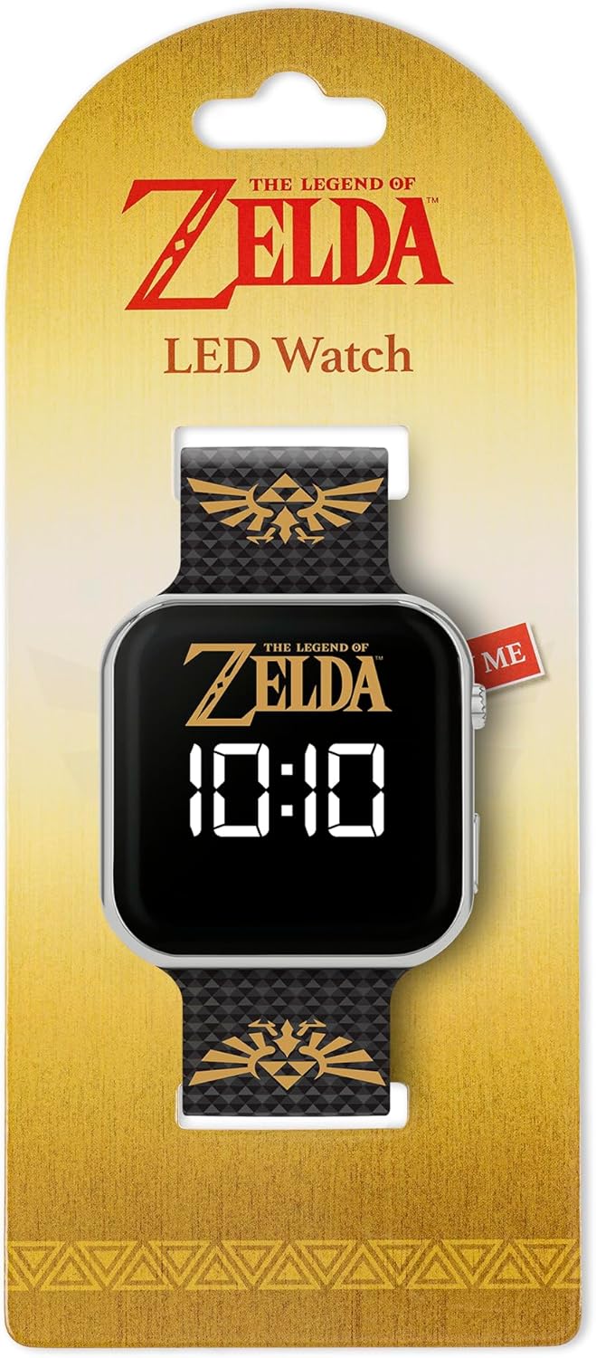 Montre numérique LED Zelda 4013 avec bracelet en silicone noir pour enfant – Image 3