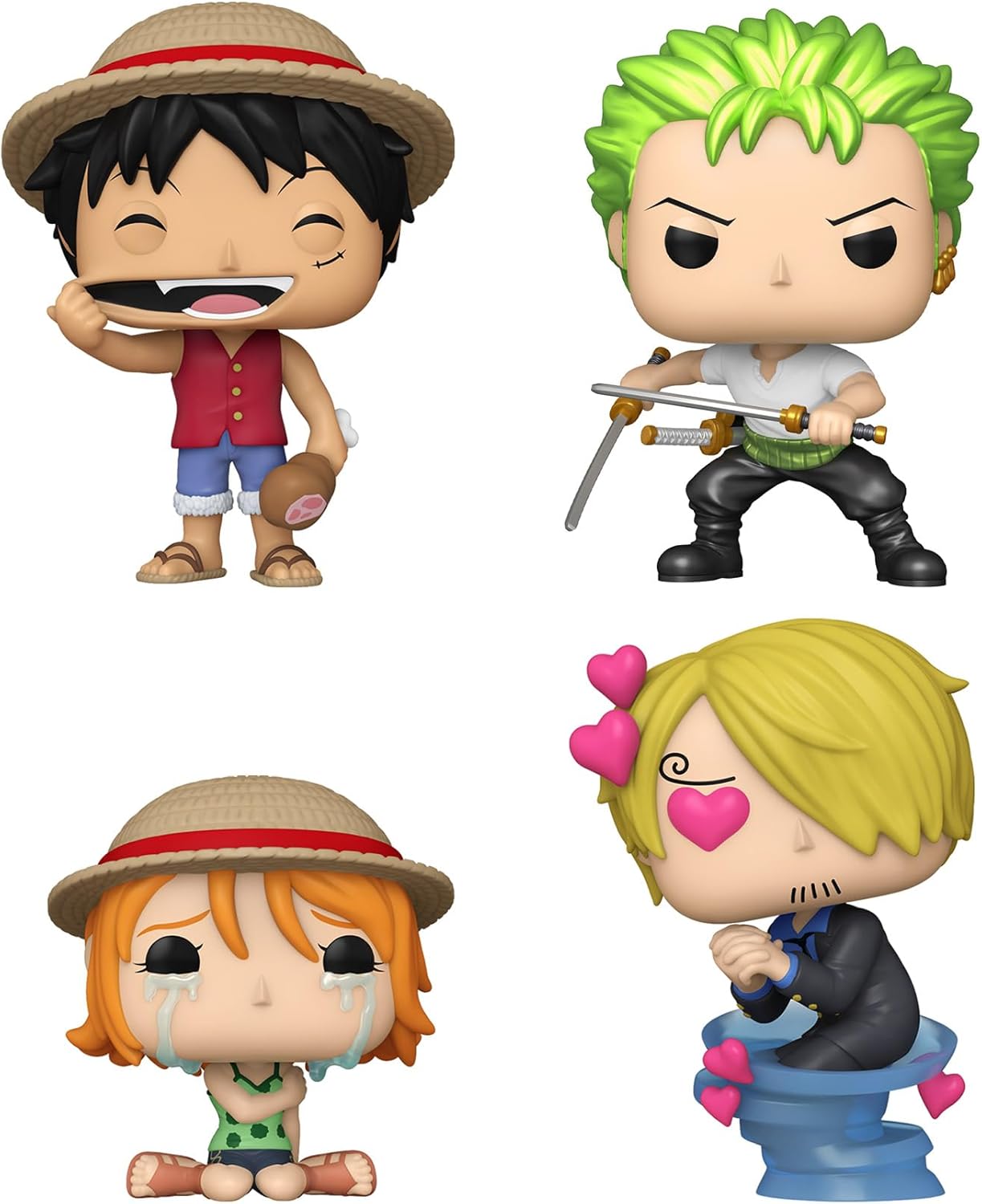 Figurines vinyle Zoro One Piece Funko Pop en pack de 4 – Image 2