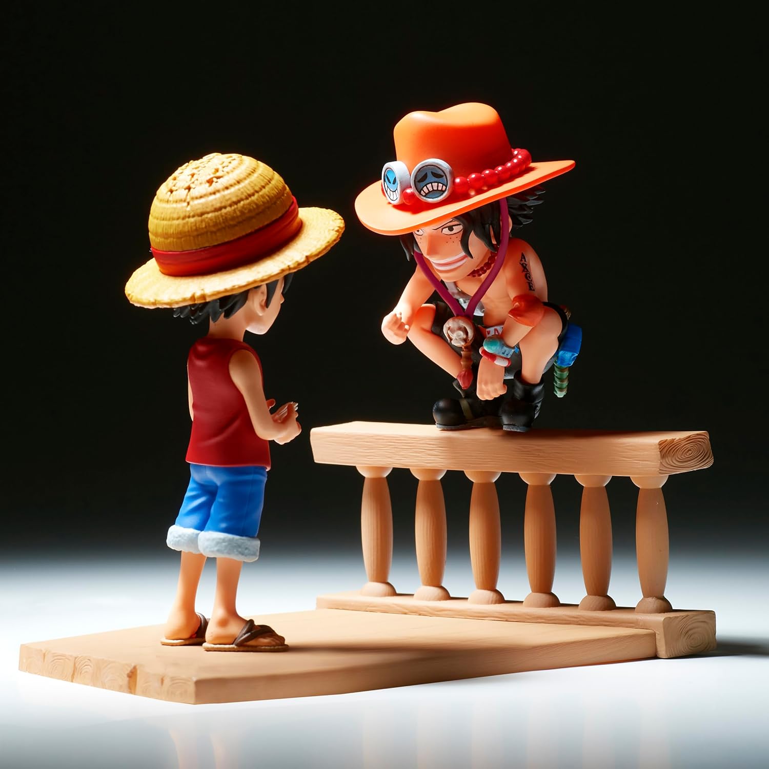 Figurine One Piece Monkey D. Luffy & Portgas D. Ace World Collectable Log Stories 8 cm Banpresto – Image 5