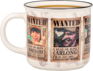 Mug thermoréactif One Piece Wanted 350 ml, avis de recherche des Pirates au Chapeau de Paille