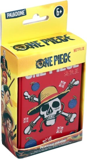 Cartes à jouer One Piece Jolly Rogers, 52 cartes en boîte métal