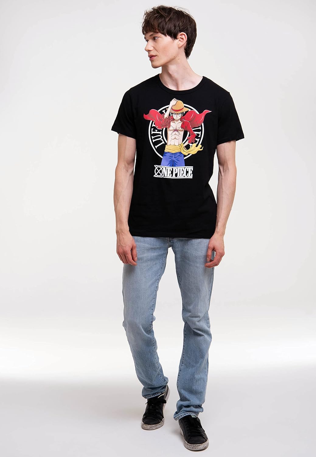 T-shirt imprimé One Piece Luffy New World à manches courtes – Image 2