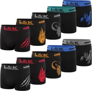 Boxers One Piece en microfibre lot 5, 8 ou 10 sans coutures latérales